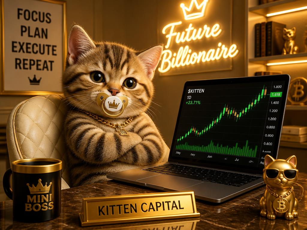 The kitten does not check the chart. The chart checks the kitten.
